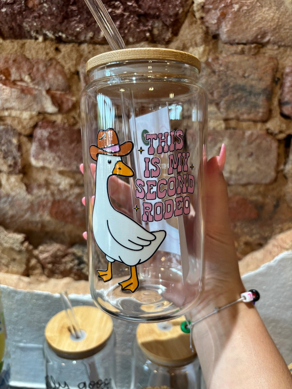 First Rodeo Goose Glass Can Cup|1571