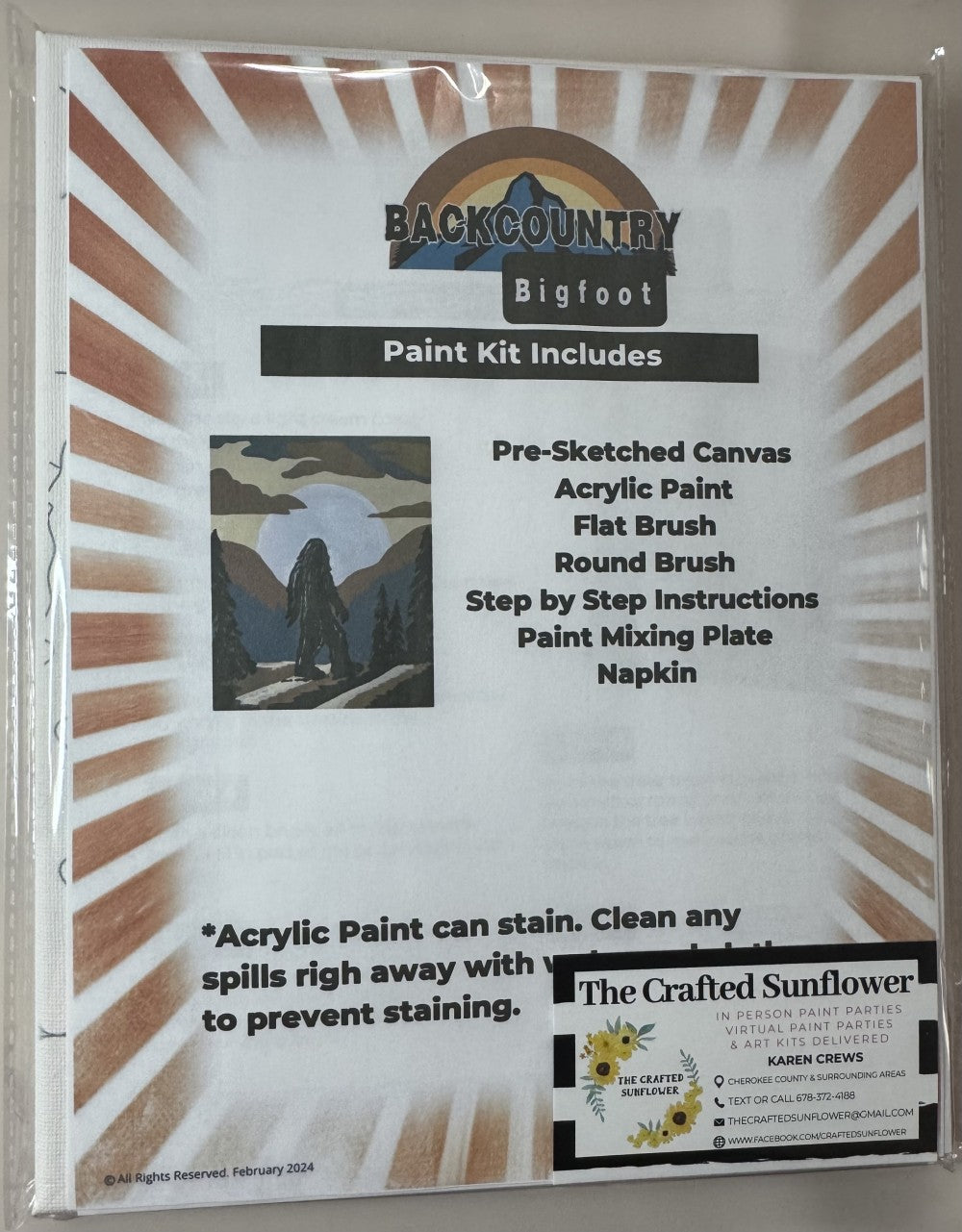 BackCountry Bigfoot Canvas Paint Kit|346