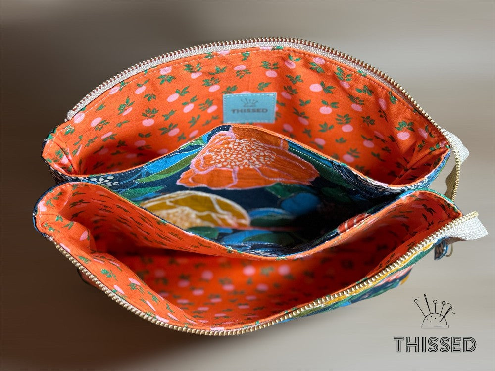 Dusk BloomZip Quilted Pouch by Thissed|1544