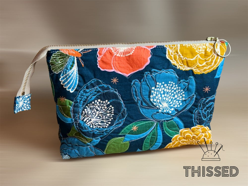 Dusk BloomZip Quilted Pouch by Thissed|1543