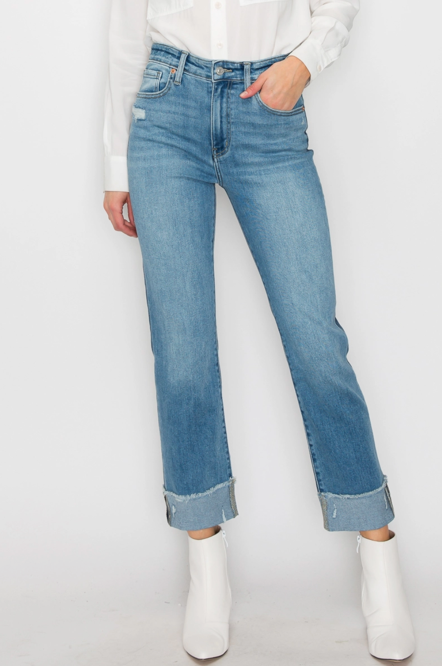 High Rise Straight Jean|1398