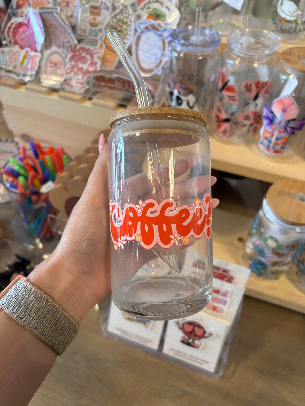 Coffee? Glass Can Cup|1592