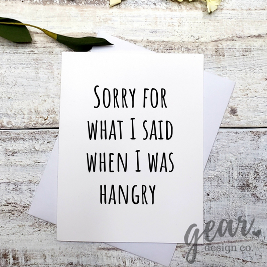 When I Was Hangry Card|868