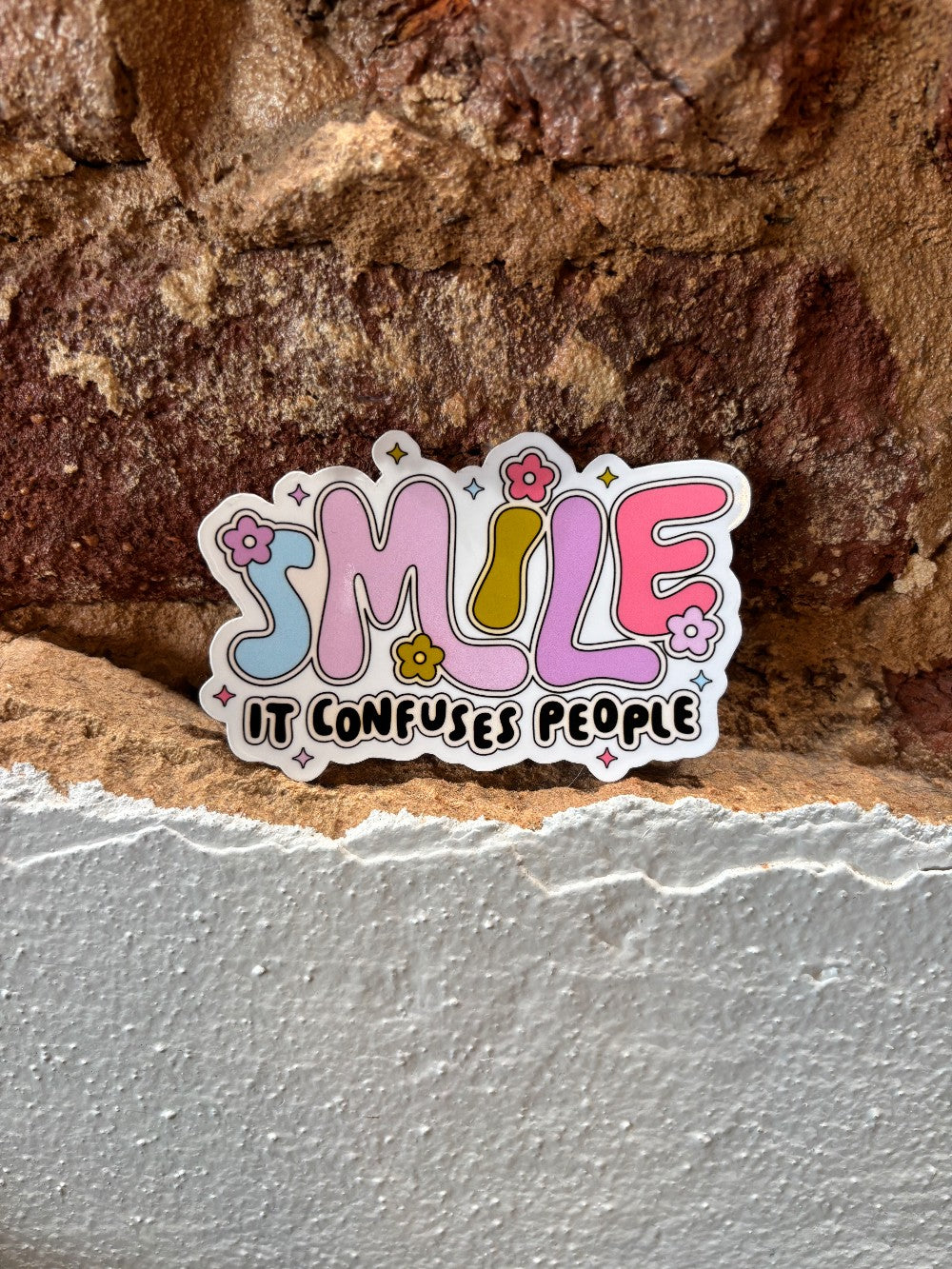 Smile Water Resistant Sticker|1599
