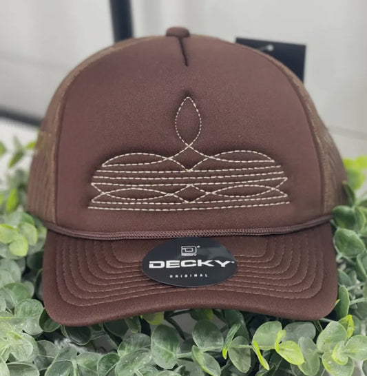 Classic bootstitch embroidered foam hat|589