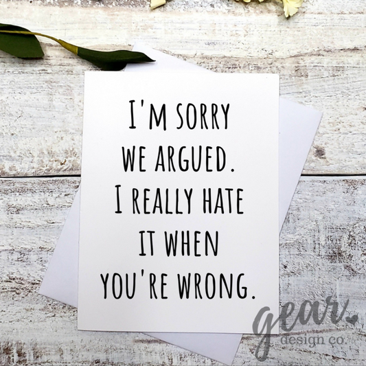 I'm Sorry We Argued Card|894