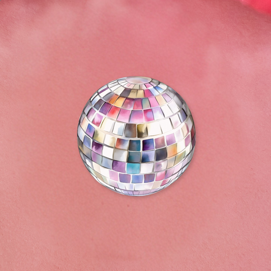 Iridescent Disco Ball Sticker|419