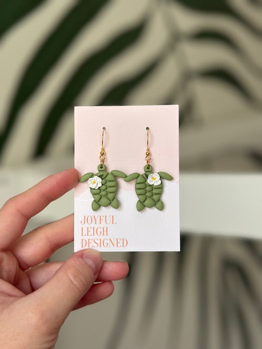 Floral Turtle Dangles|50