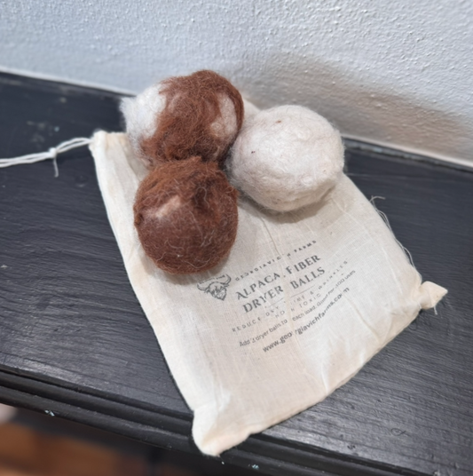 Alpaca Fiber Dryer Balls | Pack of 3|945
