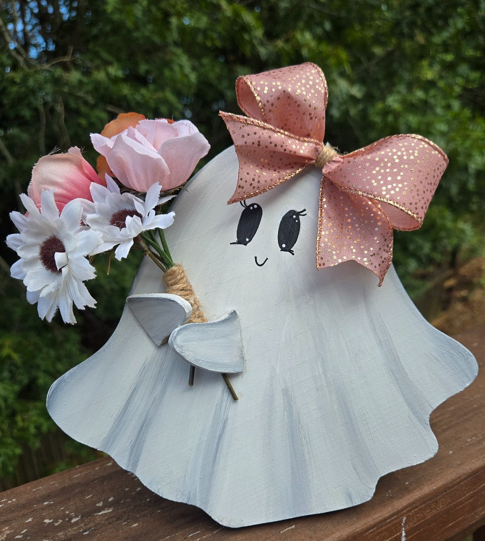 Boo-tiful Floral Ghost Shelf Sitter|1782