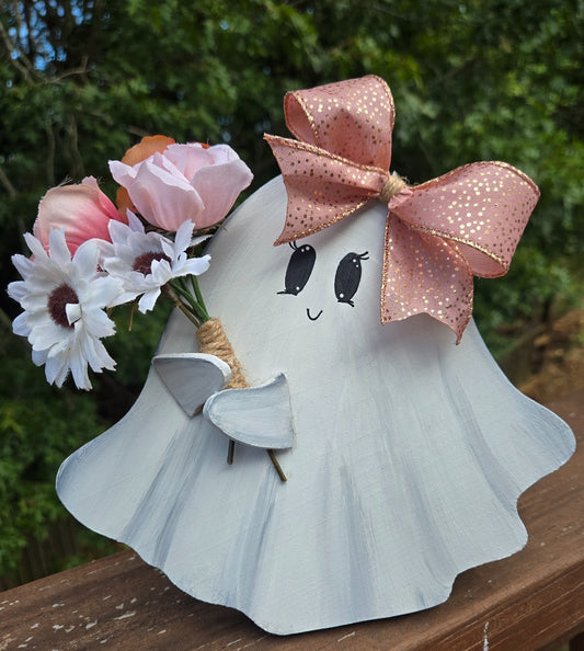Boo-tiful Floral Ghost Shelf Sitter|1782