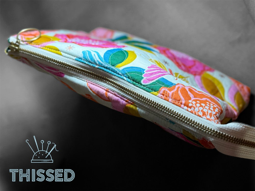 Dawn BloomZip Quilted Pouch by Thissed|1549