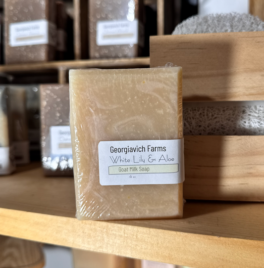 White Lily Aloe Goat Milk Soap|1036