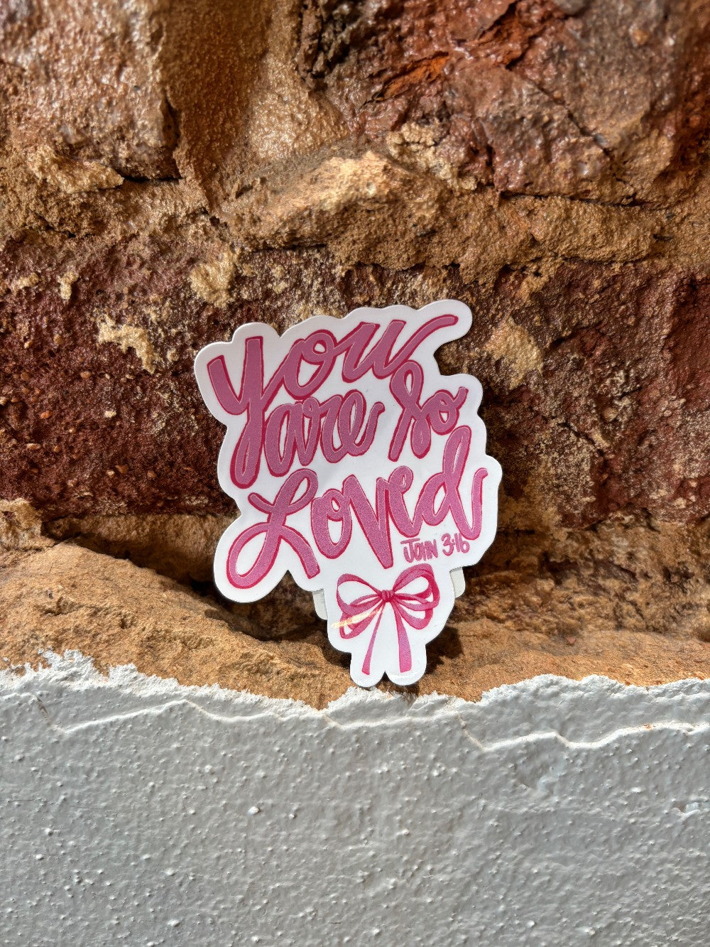 You Are So Loved Water Resistant Sticker John 3:16|1600