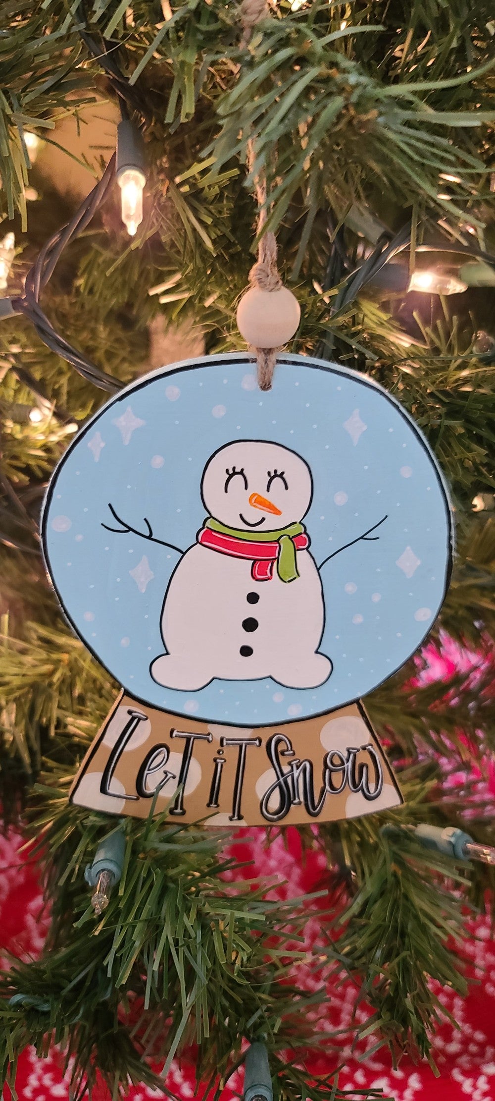 Snowman Snow Globe Ornament|1438