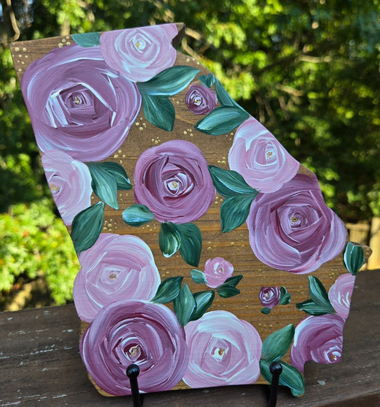 Georgia Hand Painted Wood Shelf Sitter|1775