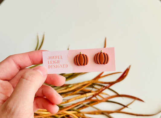 Rust Pumpkin Studs|1706