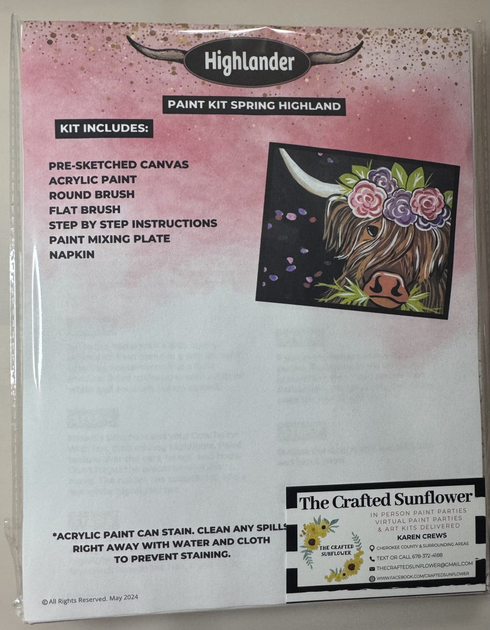 Spring Highland Canvas Paint Kit|360
