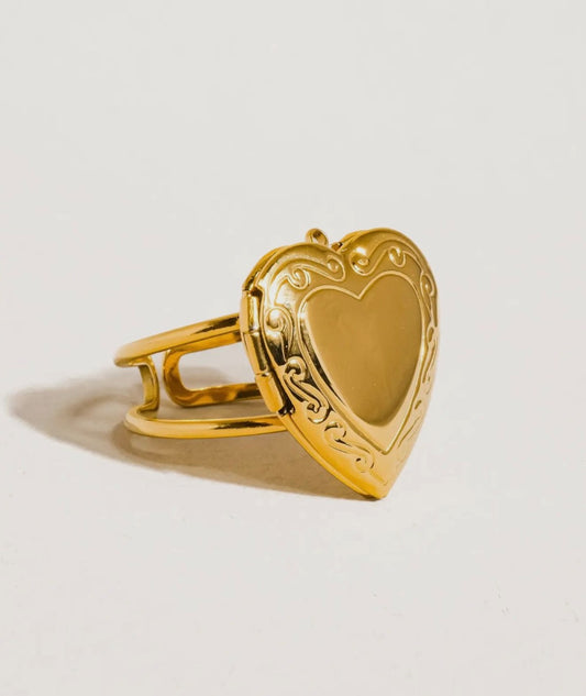 Locket Heart Ring|1261