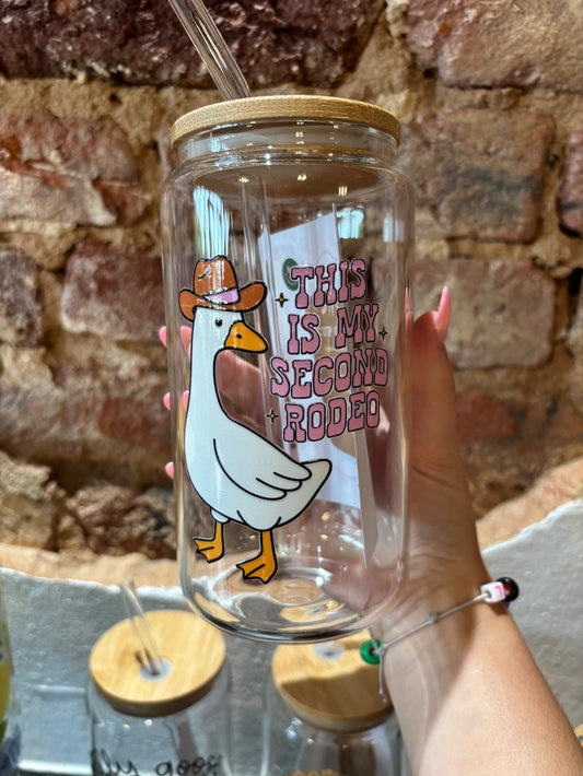 First Rodeo Goose Glass Can Cup|1571