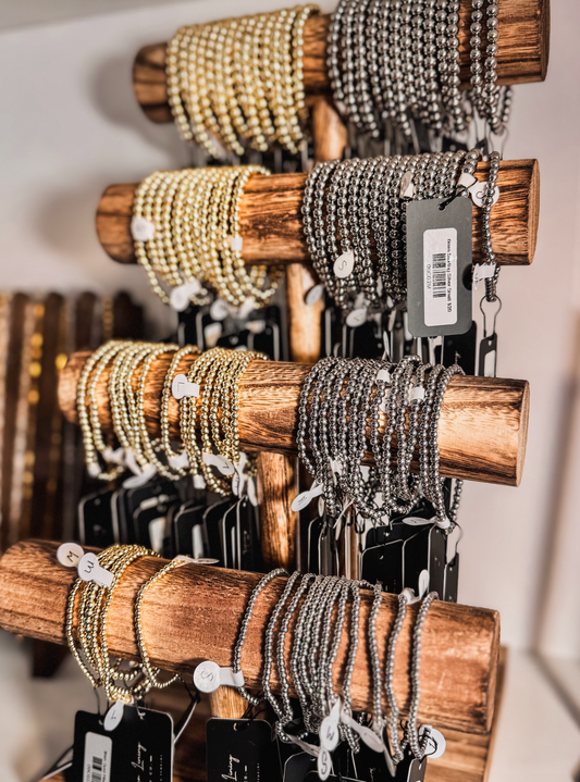Silver Beaded Bracelet|1163