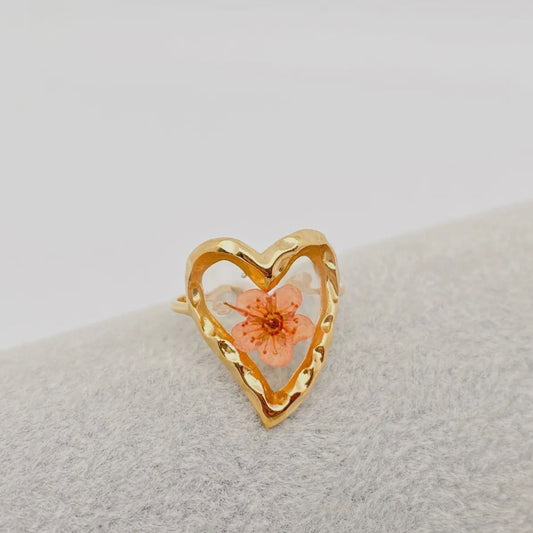 Heart Floral Ring|1723