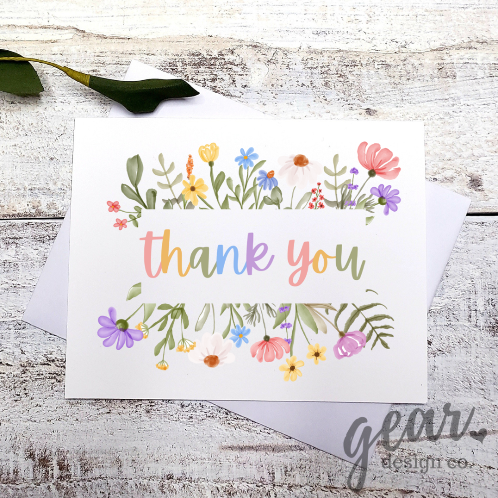 Floral Thank You Notecard Pack|1075