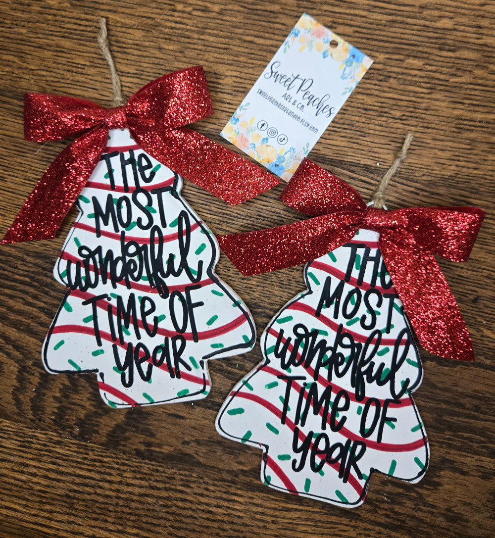 Christmas Tree Cake Ornament|1432