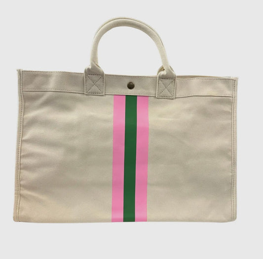 Canvas stripe tote|584