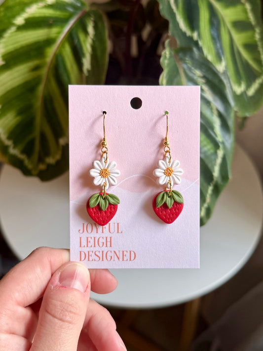 Strawberry Flower Dangles|408