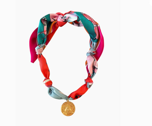 Belmont Scarf Necklace- French Bee|555