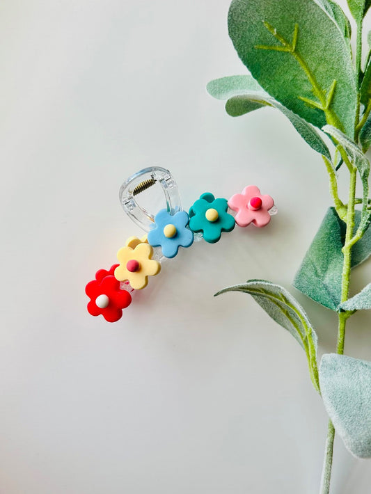 Multicolor Blossom Claw Clip|86