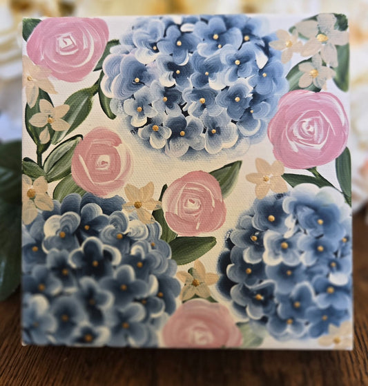 Blue Hydrangea Canvas|1305