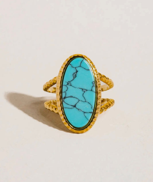 Turquoise Stone Ring|1252
