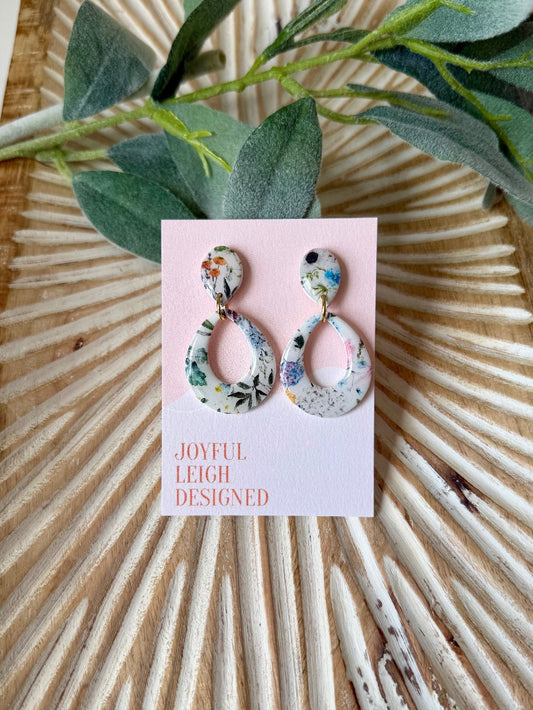 Floral Oval Dangles|81