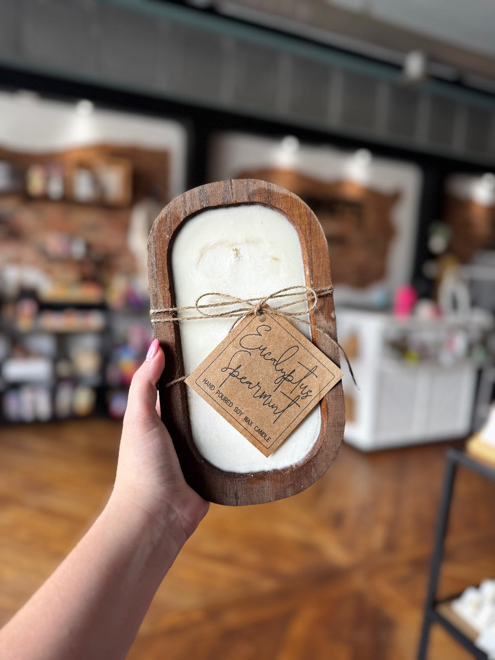 3 Wick Brown Bowl Eucalyptus Spearmint|1496