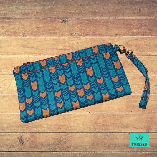 Copper Arrow Metro Double Zip Pouch by Thissed-CLEARANCE|1556