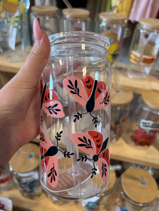 Boho Moths Acrylic Can Cup|1587
