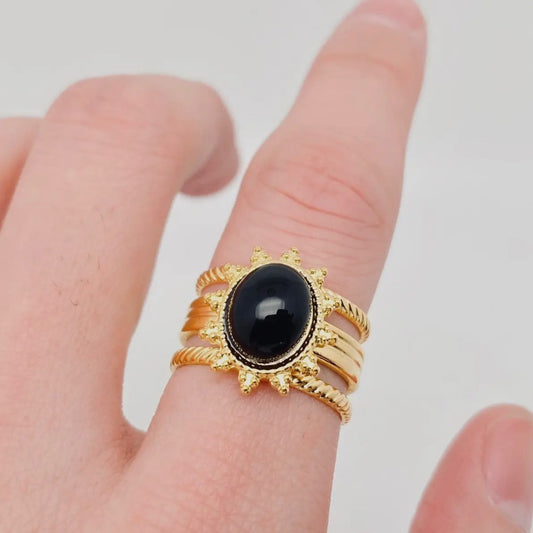 Black Stone Ring|1722