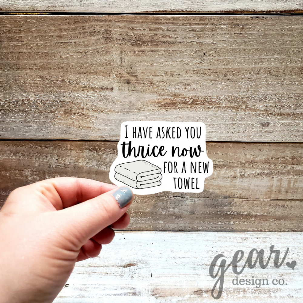 I Have Asked You Thrice Sticker|1123