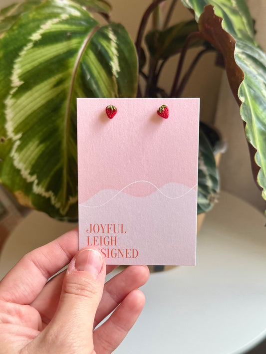 Tiny Strawberry Studs|410