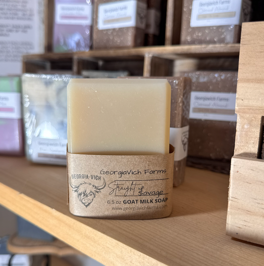 Straight Up Savage Goat Milk Soap | 6.5oz Bar|1033