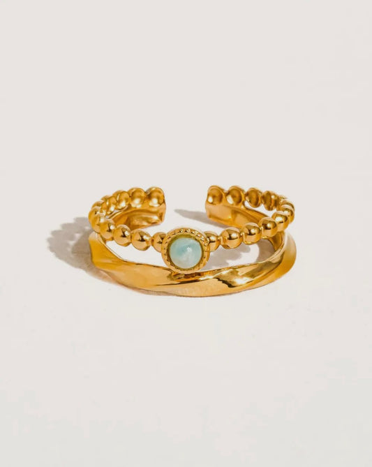 Layered Stone Ring|1256