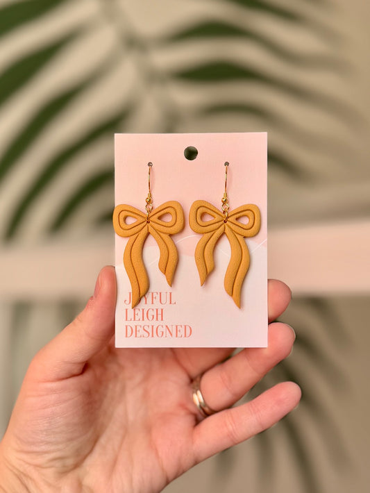 Large Bow Dangles - Yellow|195