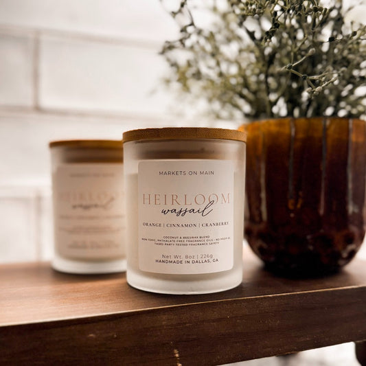 Heirloom Wassail | Hand-Poured 8oz Coconut Beeswax Candle|1680